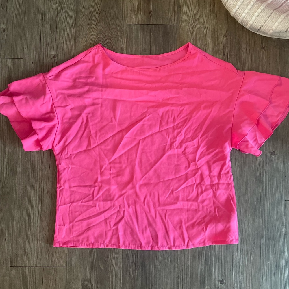 Shein pink blouse size small